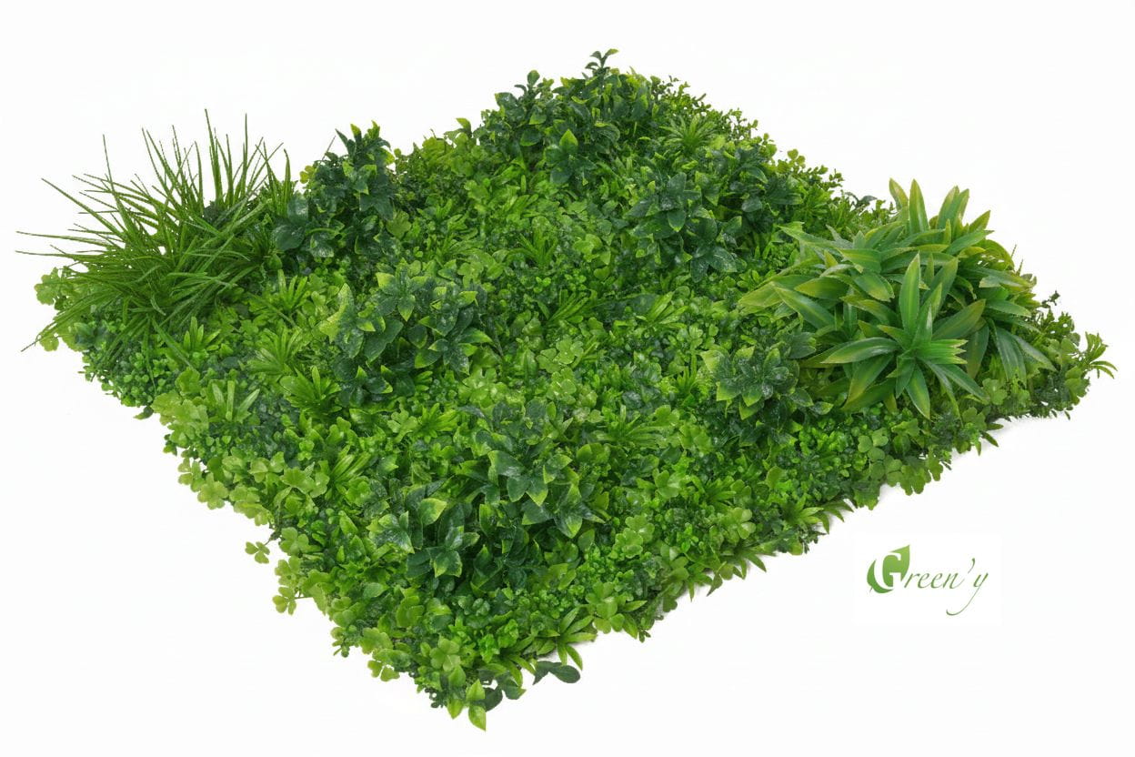 Panel ze sztucznych roslin sztucznych zywoplot sztuczny w matach polana do dekoracji wnetrz i elewacji budynkow NB 105-2 marki Green'y